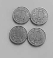 LOT DE 4 PIECES  DE 1 FRANC MORLON 1941   1,60 G (B19 38) - 1 Franc