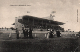 Hippisme - Carentan (Manche) Le Champ De Courses, Les Tribunes - Edition Leherpeur - Carte Non Circulée - Hípica