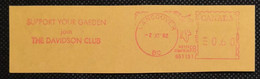 Canada Vancouver 1982 - Support Your Garden Join The Davidson Club  - EMA Meter Freistempel Fragment - Légumes