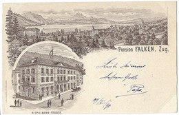 ZUG: Pension Falken, Vorläufer 1898 - Zoug