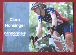 Cyclisme : Cyclo Cross ;  Clara Honsinger , Campionne Des Etats - Unis - Cyclisme