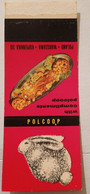 GOODS,POLAND,POLOGNE,POLISH,GDANSK FACTORY,OLD UNFOLDED MATCHBOX SKILLET - Boites D'allumettes