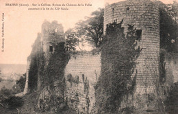 7631  Carte BRAISNE Sur La Colline Ruines Du Château De La Folie   (scan Recto-verso) 02 Aisne - Sonstige & Ohne Zuordnung