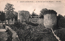 7637  Carte COUCY LE CHATEAU La Porte De Laon Et Les Remparts  (scan Recto-verso) 02 Aisne - Sonstige & Ohne Zuordnung