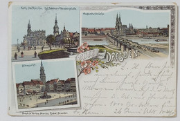 09728 Cartolina - Gruss Aus Dresden - 1897 - Dresda Germania - Verzamelingen & Kavels