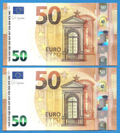 50 EURO SPAIN LAGARDE PAREJA VB-V019 UNC-FDS (D215) - 50 Euro