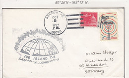 USA Driftstation ICE-ISLAND T-3 Cover Ca Ice Island T-3 Periode 4 Ca  Oct 5 1967  (DR124C) - Stations Scientifiques & Stations Dérivantes Arctiques