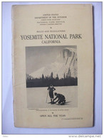 Yosemite  1927 National Park Guide Photos Carte Montagne Usa - Amérique Du Nord