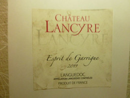 Château LANCYRE - Esprit De Garrigue - Languedoc 2019 - Languedoc-Roussillon