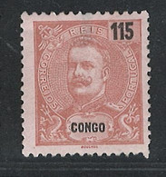 Portugal Congo 1903 D. Carlos I 115R  Condition MH OG  Mundifil #51 (thinning) - Portugiesisch-Kongo