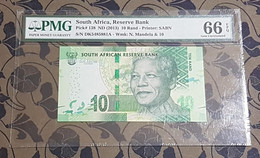 Afrique Du Sud : 10 Rand "Nelson Mandela" Pk 138 ND (2013) PMG 66 EPQ - Afrique Du Sud