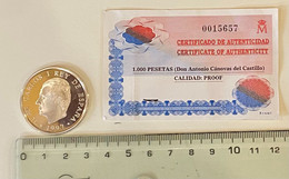 CREXP55 MONEDA ESPAÑA 1000 PESETAS 1997 CANOVAS DEL CASTILLO PLATA ESTUCHE ROTO 30 -  Colecciones