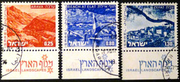 Israel - 1974 - Mi:IL 623x-625x  Yt:IL 533,536,538 O - Look Scan - Usati (con Tab)