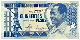 Guiné-Bissau - 500 Pesos - 01.03.1990 - P 12 - Serie CB - Francisco Mendes - Guinea-Bissau