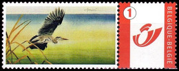 DUOSTAMP** / MY STAMP** - Héron Cendré / Grijze Reiger / Graureiher / Gray Heron / Ardea Cinerea - BUZIN - Private Stamps