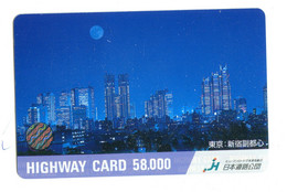 Japon - Titre De Transport Highway Card : Gratte-ciel - Mondo