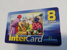 ST MARTIN / INTERCARD  8 EURO  MARCHE CARAIBES       NO 073   Fine Used Card    ** 6568 ** - Antillen (Französische)
