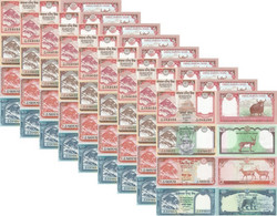 NEPAL 5 10 20 50 Rupees 2019 2020 P 76 77 78 79 UNC Set Of 4v X 9 (36 Banknotes) - Népal