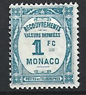 Timbre Monaco Taxe En Neuf * N 27 - Strafport