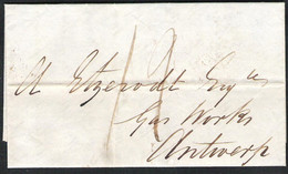 Precursor LONDON 30.04. 1847 > Anvers (B)   With Different Postmarks - ...-1840 Préphilatélie