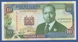 KENYA - P.24b – 10 Shilingi / Shillings 1990 UNC, Serie AJ 9965042 - Kenya