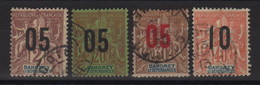 Dahomey - N°33 36 38 39 Obliteres - Cote 8.30€ - Oblitérés