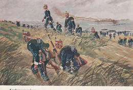 AK Landungsmanöver - Marine-Infanterie - Deutsche Soldaten - Ca. 1910 (58556) - Uniformes