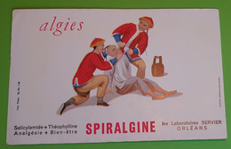 Buvard 301 - Servier - Algies - Torture Chinoise - Etat D'usage : Voir Photos - 21x13.5 Cm Environ - Année 1960 - Produits Pharmaceutiques