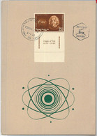 66043 - ISRAEL - POSTAL HISTORY - PRESENTATION FOLDER - 1956, Einstein, Science, Physics - Albert Einstein