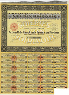 Titre Ancien - Soieries Noirivoir - Société Anonyme  - Titre De 1929 - - Textile