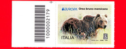 Nuovo - MNH - ITALIA - 2021 - Europa - Orso Bruno Marsicano - Fauna A Rischio Estinzione - B 50 G - Barre 2179 - Barcodes