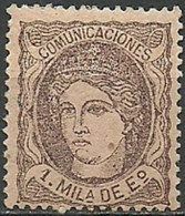 ESPAÑA 1870.-Mi:ES 96, Sn:ES 159, Edi:ES 102  (*) . - Unused Stamps