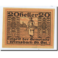 Billet, Autriche, Wimsbach, 20 Heller, Paysan, Undated, Undated, NEUF - Autriche