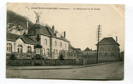 CPA  08 :  CHATEAU PORCIEN    Monument Et écoles   A   VOIR  !!!! - Chateau Porcien