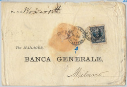 57976  -  ARGENTINA - POSTAL HISTORY: COVER To ITALY Through SOUTHAMPTON 1892 - Brieven En Documenten