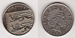 GRANDE BRETAGNE - PIÈCE DE 10 PENCE ( TEN PENCE ) ELISABETH II DE 2009 Lion [N17]_NUMI40 - 10 Pence & 10 New Pence