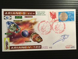 2009 SPACE ARIANE V188 HERSCHELL PLANCK KOUROU Rouge Signé Numéroté Spécial // PORT GRATUIT Si Achats > 50 Euros - Europa