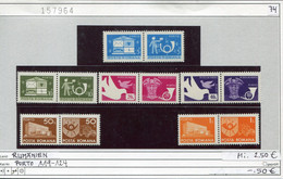 Rumänien 1974 - Romina 1974 - Roumenie 1974 - Rominia 1974 - Michel Porto 119-124 - ** Mnh Neuf Postfris - - Postage Due