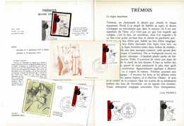 DT151h FRANCE DISPATCHE COLLECTION MUSEE IMAGINAIRE LOT 1  DOCUMENT OFFICIEL FDC + 2 Env  Fdc + 1 TIMBRE N°1950 - Documenti Della Posta