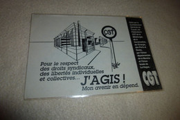 CARTE  PROPAGANDE DE LA CGT  "LES MILITANTS DE LA HAGUE".. - Labor Unions