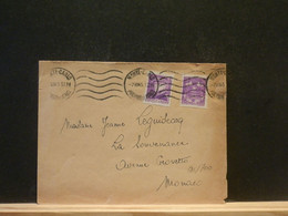 96/700  LETTRE MONACO 1945 - Briefe U. Dokumente