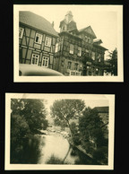 2x Orig.  Foto 30er Jahre Helmarshausen Bad Karlshafen Gasthof Ratskeller, Mühle Diemel - Bad Karlshafen