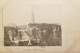 Cartolina - Novara - Corso Cavour - 1900 - Novara