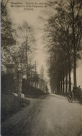 Gosselies (Charleroi) Chaussee De Fleurus Et Entree Du Chateau De Crawhez 1912 - Sonstige & Ohne Zuordnung