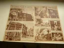Origineel Knipsel ( 5340 ) Uit Tijdschrift " La Patriote Illustré " 1947 : Incendie Brand  Pompiers Pompier Bruxelles - Non Classés