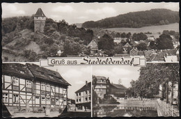 D-37627 Stadtoldendorf - Alte Stadtansichten - Fachwerkhäser - Zentrum - Car - VW Käfer - Holzminden