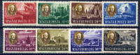 HUNGARY 1947 Roosevelt Set Of 8 MNH / **   Michel 985-92 - Ongebruikt