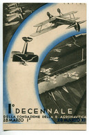 1933 Fond. Aeronautica - Cartolina Commemorativa "Acrobazie" 2^Giornata Dell'Ala (dis. Latini) - Cod.2831-140 M+s+d+e - Aviation