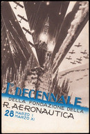 CARTOLINA NON VIAGGIATA - Aviazione. 1° Decennale Della Fondazione Della  R.Aeronautica - Cod.2830-140 M+s+d+e - Aviation