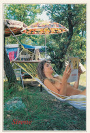 Pin Up Sexy Nude Woman Swinging & Reading , Sirene Mermaid - Pin-Ups